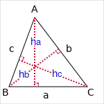 hauteurs triangle